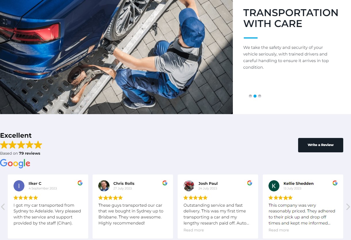 Testimonials Auto Freight